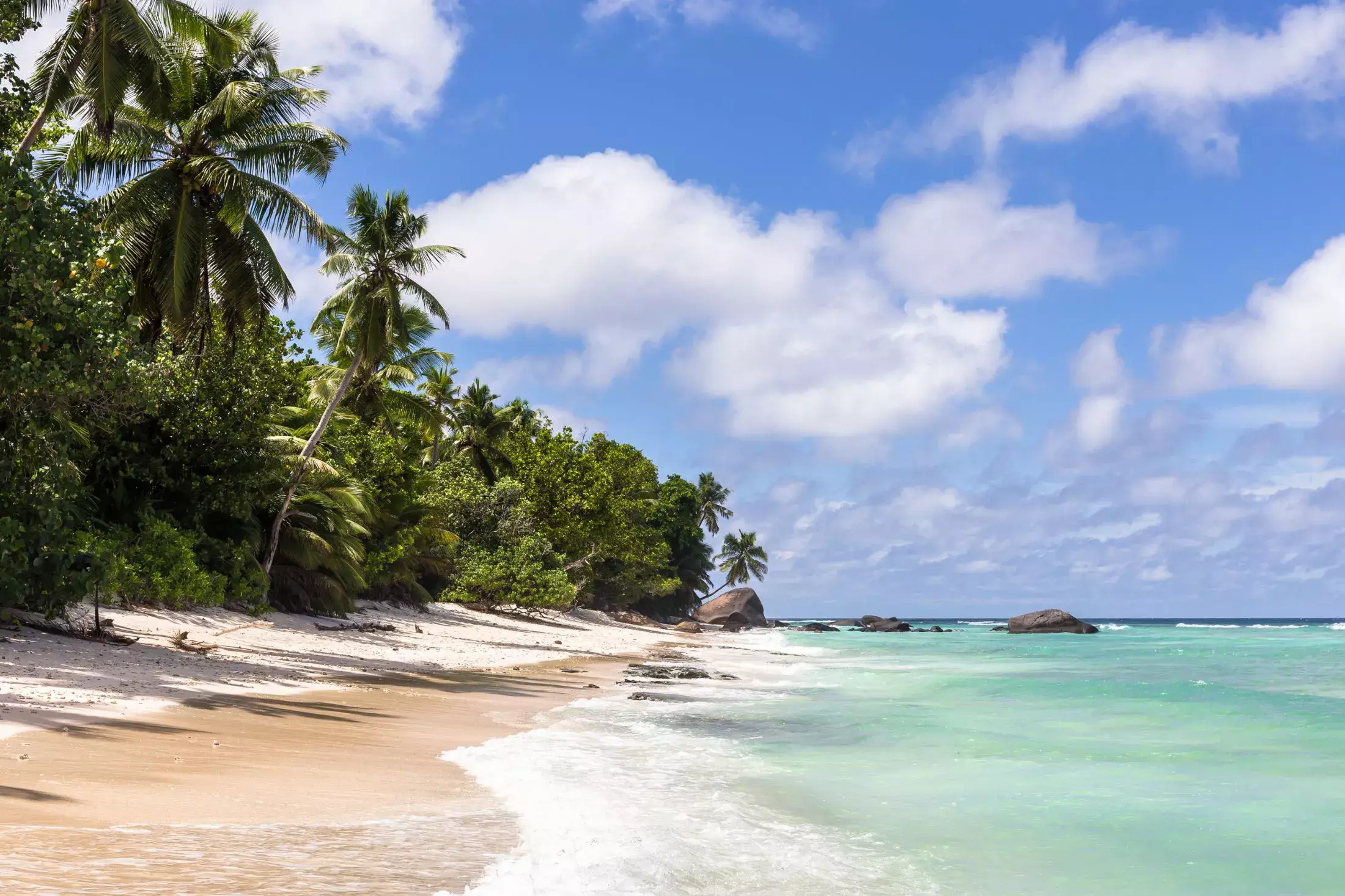 Paradise Beach on Silhouette Island in Seychelles.