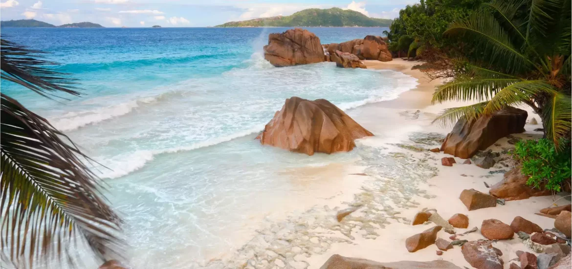 Breathtaking beach in Seychelles Islands.