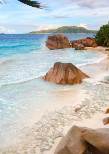 Breathtaking beach in Seychelles Islands