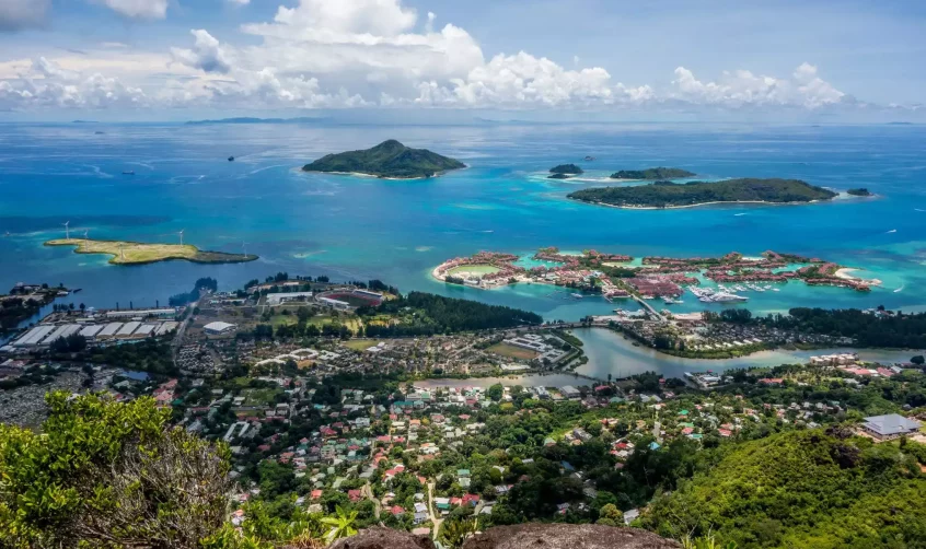 Victoria, capital of Seychelles.
