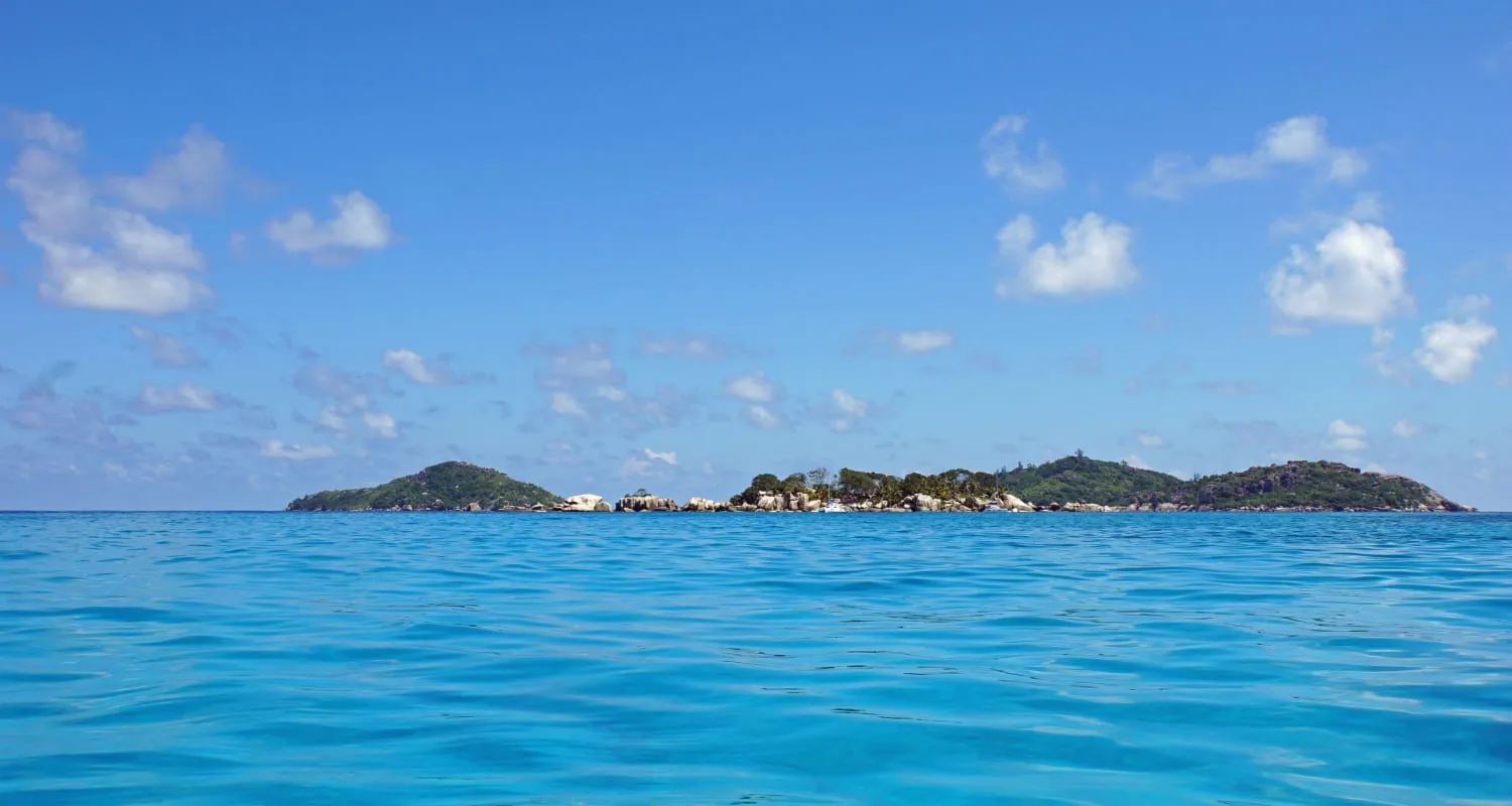 Seychelles Granite Island Felicite in the vicinity of the Digue Island.